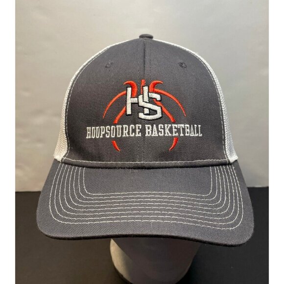Hoop Source Basketball mesh hat cap 7" snap back Ivory Head Wear 2239N white - Picture 1 of 7